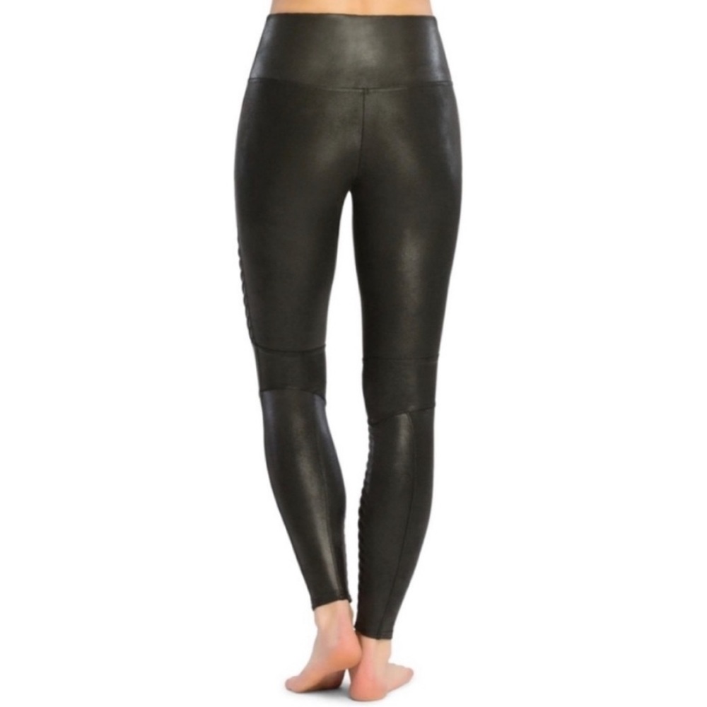 Spanx Faux Leather Moto Leggings - Picture 4 of 7
